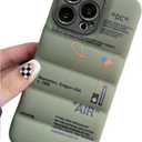 Puffer Case with Sports Shoes Brand Design for iPhone 12 Pro Max,Sneakers Ins White or Black Label Soft Cover-Green Puffy Cover for iPhone 14 13 12 11 Pro Max Plus X XS XR 7 8 (Green)