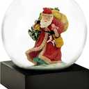CoolSnowGlobes Saint Nick Cool Snow Globe, 4"L x 4"W x 4.5"H
