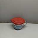 Anchor Hocking Batter Bowl, 2 Quart Glass Mixing Bowl with Red Lid (1 EA)