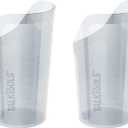 TalkTools CutOut Nosey Cups for Adults - Drinking Glass for Stable & Fixed Position, Special Drinking Cups 8 OZ, Therapy Training Cups - Clear (2 Pack)