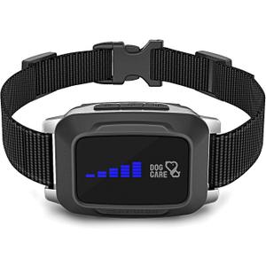 DOG CARE Rechargeable Dog Bark Collar with Intelligent Bark Control, Vibration, Effective Sound, Shock Training Modes for Dogs with 5 Adjustable Levels, Dog Shock Collar with LED Indicator