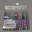 Grabie Glitter Metallic Markers, Extra-Fine Tip Glitter Acrylic Paint Markers, Quick-Drying Water-based Ink Glitter Pens for Adults, DIY Crafts Making (Extra Fine Tip 24 Colors, Pack of 24)