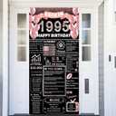 Back in 1995 Rose Gold 30th Birthday Decorations Happy 30th Birthday Banner Backdrop Vintage Birthday 30 Years Ago Theme Decor 30th Gifts for Man and Woman 30th Birthday Party Supplies