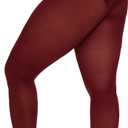 CozyWow Plus Size Tights for Women 80D Soft Solid Color Semi Opaque Pantyhose High Waist 1X 2X 3X 4X (Black, XXXL)
