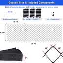 Geo Ground Grid 30x9.8 FT, 4" Depth Gravel Driveway Grid 1885 lbs per Sq Ft Load, Geogrid Gravel Retainer with Connectors and Stakes for DIY Patio Walkway Slope Grass Pathway Shed Base & Parking Lot