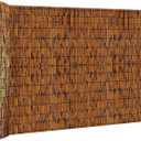 Reed Fencing Rolls, Decorative Bamboo Fencing 4ft High Roll Reed Screen, Bamboo Curtains for Balcony Patio Garden Backyard Outdoor (Light Russet)