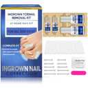 Ingrown Toenail Treatment, Pack of 10 Titanium Alloy Ingrown Toenail Corrector for All Size Curve Correct Ingrown Toenail, Ingrown Toenail Removal Kit for Straightener of Big Toe
