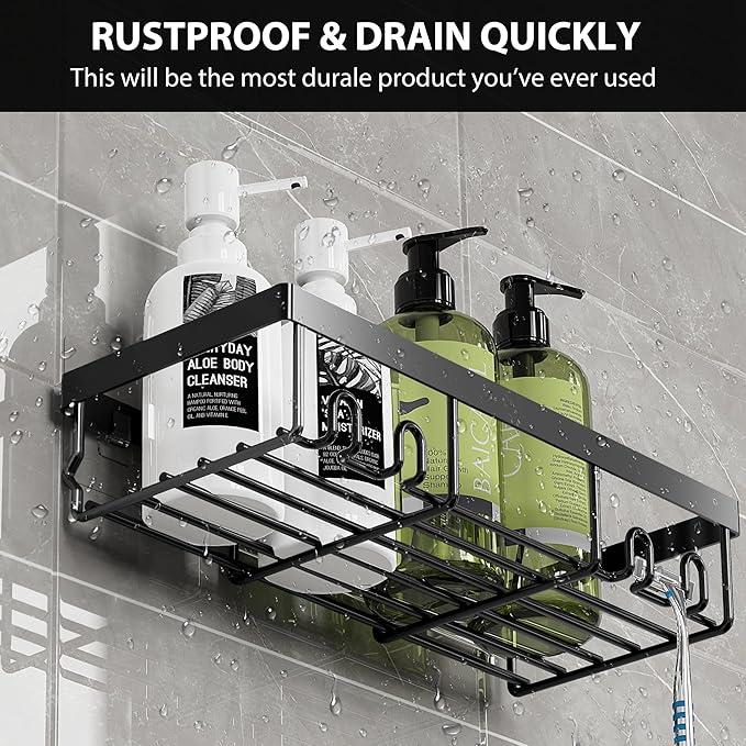 Moforoco Large Shower Caddy Shelf Organizer Rack 1 Pack Only 
