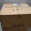 TOCHIC Modern Farmhouse Chandelier for Dining Room 36", Large Vintage White Wood Chandeliers Light for Living Room, Rustic Pendant Lighting Fixture Ceiling Hanging for Foyer Bedroom Entryway