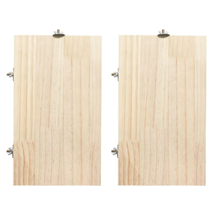 2PCS Chinchilla Wooden Platform Ledge 13 × 8 ’’ Large Bird Perch Stand Shelf Platform for Ferret Bunny Guinea Pig Conure Hamster Parrot Macaw Cockatiel