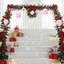Vercraft 8 Pcs Assorted 16'' Giant Candy Cane Ornaments Pastel Pink and White Large Lollipop Decoration 4 Mixed Sizes Lollipop Christmas Decoration Candy Cane Ornaments for Christmas Tree Home Decor