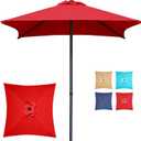 4.9ft Mini Square Patio Umbrella - UV 50+ Waterproof & Easy Setup | Outdoor Table Umbrella for Deck, Balcony, Garden, Lawn, Backyard, Market