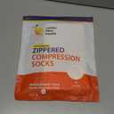 Zipper Compression Socks 20-30mmHg Open Toe with Zip Guard Skin Protection - Medical Zippered Compression Socks for Men & Women - 2XL, Beige