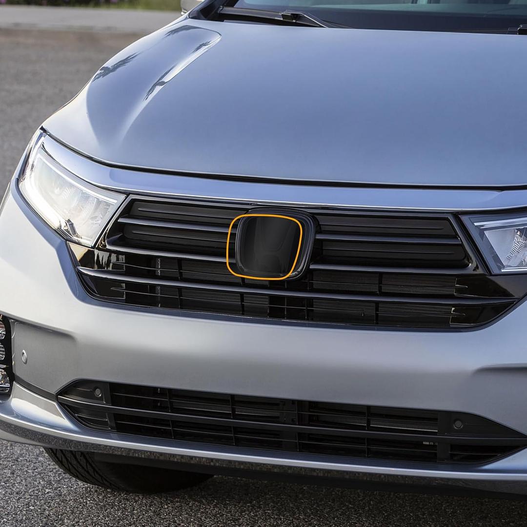 for Honda Car Smoked Emblem Protection Film 8.5MIL TPU Blacked Logo Protection Accessories (for 2018-2025 Honda Odyssey)