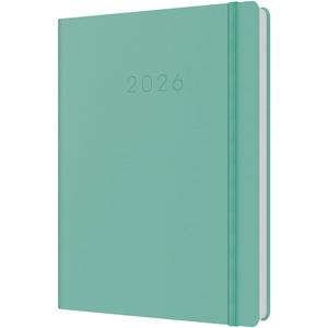 Collins - Legacy - 2026 12 Month Calendar Year Planner, Day-To-Page with 1/2 Hourly Appointments Diary, A5 Hard Cover - Mint (CL51.61-26)