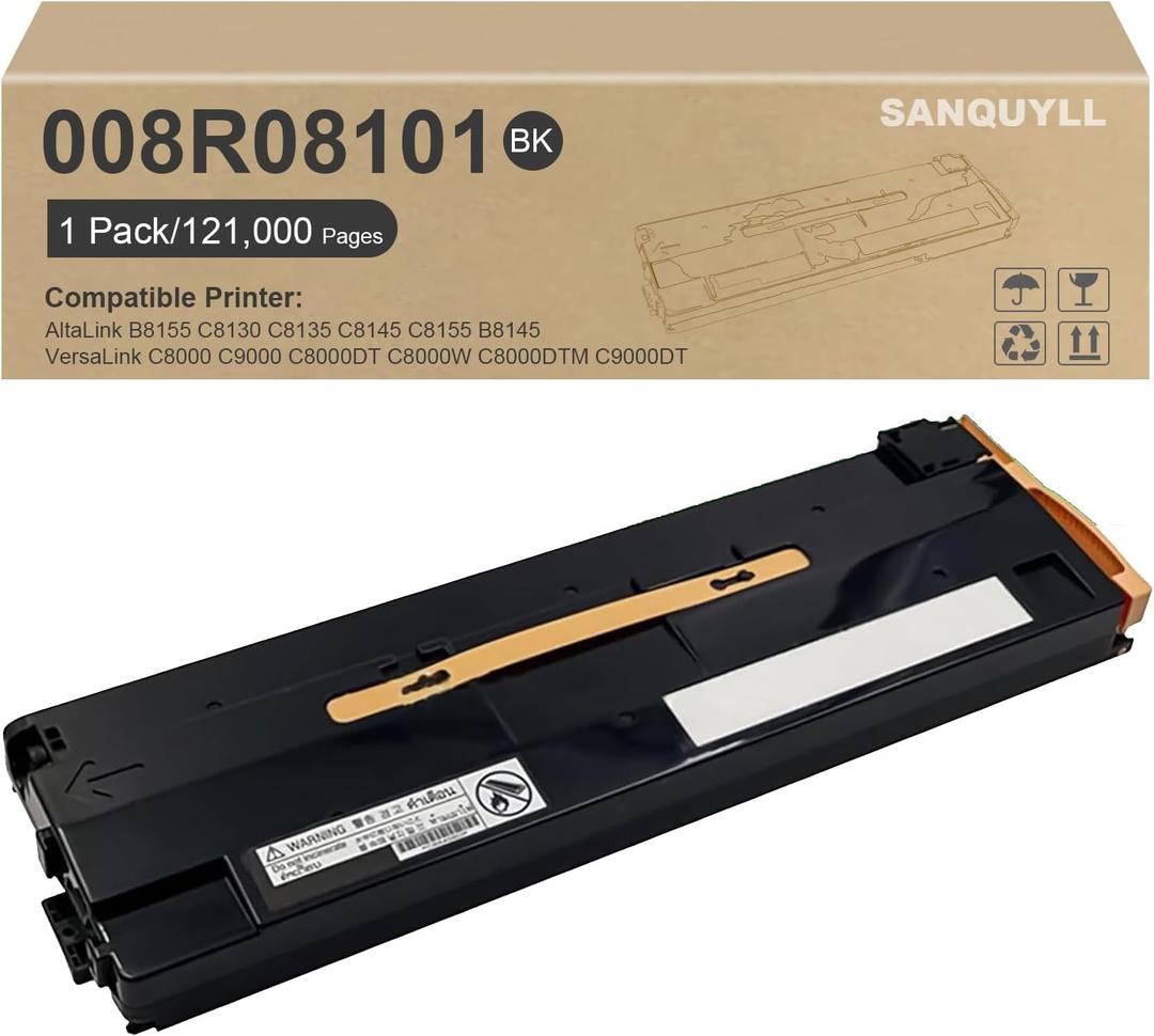 008R08101 AltaLink C8145 Toner Waste Container Compatible for Xerox AltaLink C8135 C8155 C8130 Waste Toner Container for B8145 B8155 C8000 C9000 C8000DT C8000W C8000DTM C9000DT Printer 121,000 Pages