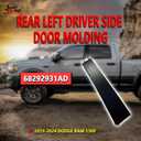 2019-2024 for Ram 1500 Rear Left and Right Door B Pillar Applique Textured Matte Black OEM Replacement 68292931AD (Right)