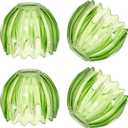4 Pcs Classic Green Tulip Ceiling, Glass Green Tulip Lamp Shades 4.13x5.12x3.94Inch Flower Art Sconce Shade for Floor Lamp Table Wall Lamp Chandelier Decor