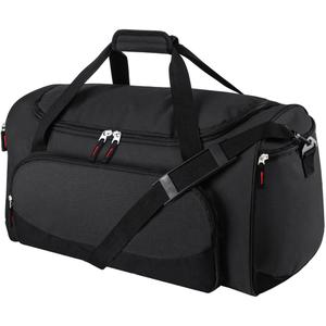 Gym Bag for Men - 55L Black Durable Large Duffle Bag for Travel, Workout, Fitness & Sport