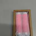 Bike Handlebar Grips Double Lock 130/130mm On Fit 22.2mm (7/8") Handlebar Grips for Mountain Bike Road Bicycle with High Stain Resistance Silicone Surface, Shock Absorbing EVA (Rose red)