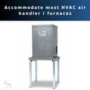 F&L Heavy-Duty Foldable Air Handler Stand Rust-Resistant Metal Frame for Durable HVAC Support, Compact and Portable Design, Easy to Assemble, Ideal for Stable Equipment Positioning (24")