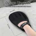 VINGER Pet Hair Removal Glove for Cats & Dogs, Electrostatic Pet Hair Gloves with Adjustable Wristband, Five-Finger Magic Brush Remover Tool for Laundry, Carpet, Couch, Car Seats & Clothing (Black)