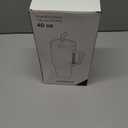 40 oz Leak-Proof Stainless Steel Insulated Tumbler with Smiley Face - Dual Drinking Lid & Portable Handle for Hot or Cold Drinks