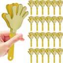 24 Pcs Gold Glittered Hand Clappers7" Hand Clappers Noisemakers for 2026 New Year's Eve Party Supplies