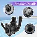 SP0710X62 Multiple Port Valve Compatible with Hayward S210S, S244S, & S310S Series Sand Filters for 1-1/2-Inch Control Valve AssemblyBlack