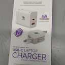 ReTrak - 70W Retractable USB-C Notebook Charger - White