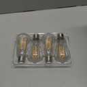 PARTPHONER LED Light Bulbs Dimmable Vintage Edison Bulb, E26 LED Bulb 60W Equivalent 720 Lumens, Warm White 2700K, ST58 Antique LED Filament Bulb CRI 85+, Clear Glass, Pack of 4
