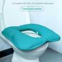 Oversize Soft Toilet Cover Seat,Bedside Commode Cushion for Toilet/Shower/Bedside,Double Padded Universal Fit Commode Pad Seat, Seniors Portable Seat Cushion 25" x 17" with Fixing Straps