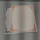 Vintage Lined Letter Paper - 100 Sheets, Stationary Paper for Writing Letters with Lines & Antique Border Design for Stationery Writing Papers,Invitations & Notes, 100gsm, 8.5'' x 11'', Brown