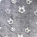 Sviuse Glow in The Dark Soccer Blanket Glow Soccer Blankets for Kids and Adults Soft Cozy Football Fans Gifts Sports Ball for Boys Men Throw Balls Decor (Glow Soccer, 50" X 60")