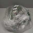 8 Pcs Christmas Kichen Cabinet Wreaths Bulk 7.87 Candy Cane Artificial Faux Candle Ring Wreath with Glitter Red White Green Ribbon Bow Pine Berries Christmas Decor for Xmas Home Window Door