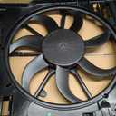 A-Premium Engine Radiator Cooling Fan Assembly with Brushless Motor & 6 Blades Fits for BMW - E70 Series X5 2007 2008 2009 2010 - Replace# 17427598738, 17427537357