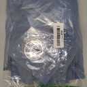 KOUFALL Dusty Blue Grommet Faux Linen Sheer Curtains 52x90 Inch Length