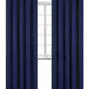 BGment Blackout Curtains for Bedroom - Grommet Thermal Insulated Room Darkening Curtains for Living Room, Set of 2 Panels (70 x 84 Inch, Navy Blue)