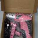 Hi-Spec Small Electric Screwdriver, Mini Drill Set, Rechargeable 3.6V Cordless Screwdriver with 26 Driver Bits, Power Tool for Small Projects & Home Use, Pink