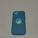 for iPhone SE Case 2022/2020,iPhone 8/7 [Shockproof] [Dropproof] [Dust-Proof] [Military Grade Drop Tested] with Non-Slip Removable iPhone SE 2022 Case 4.7 Inch-Light Blue+Green