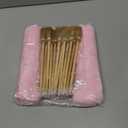 24 Pcs Witch Party Favors Including 12 Witch Broom Pens and 12 Pink Pom Pom Ballpoint Pens, Goodie Bags, Stuffer Broom Pencils, Wands for Wizard Halloween Party Decorations Gifts (Classic)