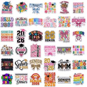 Lyrow 36pcs Senior 2026 Graduation Iron on Patches Class of 2026 Patches Repair Embroidered DIY Craft Accessories Graduation Gifts for Graduate, Backpacks, Hats, Jackets