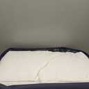 Serta Goose Feathers Down Fiber Comforter Oversize Queen Duvet Insert,100% Cotton, Hotel Luxury Hypoallergenic Comforter 68oz All Season Medium Warmth 90 x 98 in White