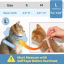 ComSaf Soft, Protective Adjustable Cat Cone Collar to Stop Licking After Surgery, Comfortable Lightweight Elizabethan Collar for Large Cat and Small Dog, Dog Recovery Collar Prevents Licking Wounds (Black, S)