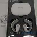 iHome True Wireless Earbuds, Work With Siri & Google Assistant White