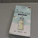 GROSMIMI Flip Top Spill Proof Sippy Cup, PPSU, BPA Free, 10 oz, Stage 2 Straw for Toddlers