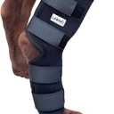 Labra Dog Rear Leg Hock Joint Compression Wrap - Supportive Brace for Weak Back Legs, ACL Tear, and Joint Discomfort - Adjustable Hind Leg Support for Senior Dogs - Medium (EXP 01/01/30)