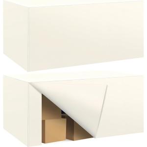 Ascoza 2 Pack Fitted Tablecloth for 6 Foot Rectangle Tables 72 x 30 Inch Ivory Table Covers Water Resistant Polyester Table Cloth for Wedding, Parties, Display, Trade Show (Ivory)