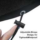 CANDANA Fire Pit Covers for Solo Stove Ranger 15 Inch, 600D Grill Cover for Ranger 15", Waterproof Outdoor BBQ Grill Cover