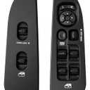 Power Window Master Switch with Bezel (Driver and Passenger Side) for Dodge Ram 1500/2500/3500 2002-2009, Dakota 2001-2004, Durango 2001-2003, Sprinter 2500 2005-2009, Black